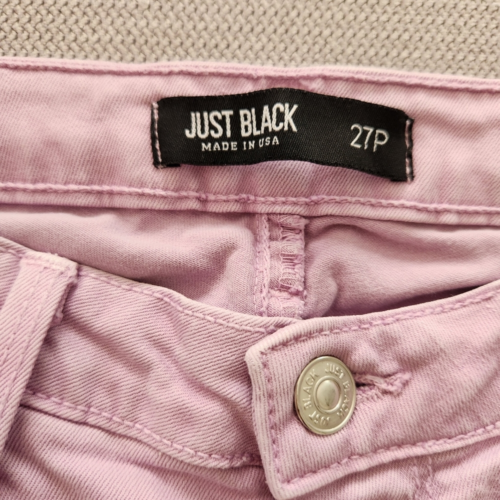 Just Black Purple Cropped Denim - Picture 3 of 5